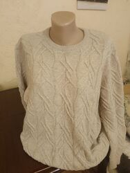 Теплий светр з вовною 52-56 р