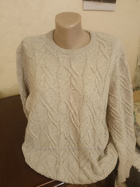 Теплий светр з вовною 52-56 р