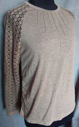 Ошатна комбінована блуза 44-46 р.