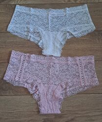 Lace Cheeky Panty Victoria&acutes Secret чарівні мереживні трусики розмірХЛ