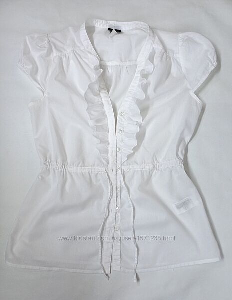 Блуза біла з коротким рукавом H&M.