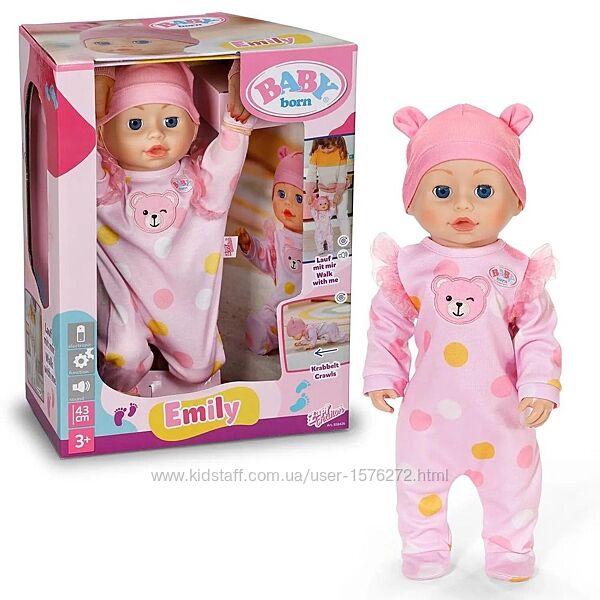 Кукла беби Борн, baby born Emily, бебі борн, пупс, лялька, baby born, zapf