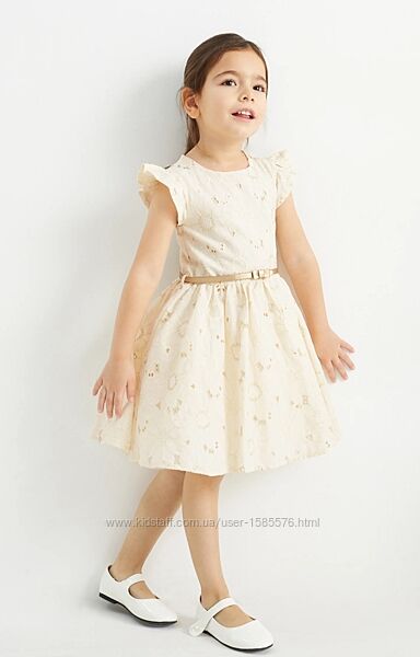 C&A дуже гарна сукня прошва мереживо 116см