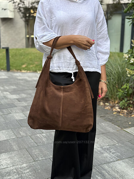 Замшева містка сумка на плече Amalia, Італія, кольори в асортименті