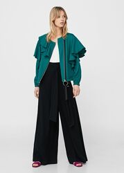 Смарагдовий бомбер Mango, S