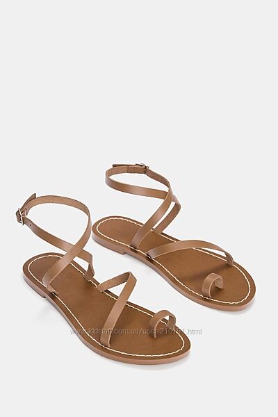 Шкіряні босоніжки Pull&Bear 