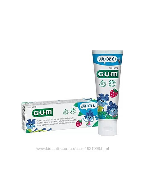 GUM Junior Gel Toothpaste зубна паста для дітей 