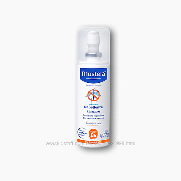 MUSTELA мустела спрей репелентний лосьйон від комарів та кліщів