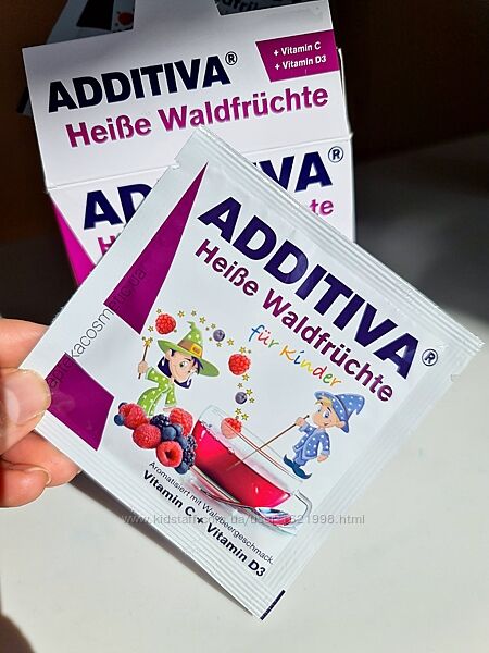 Additiva чай зі смаком лісових ягід вітаміни для дітей 
