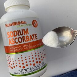 NutriBiotic Immunity аскорбат натрію кристалічний порошок вітамін c