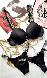 Victoria&acutes secret original s 34b 75b xs 75a hine купальник со стразами
