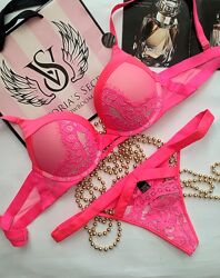 Victoria&acutes secret original m 38 34a 75a комплект білизни белья 
