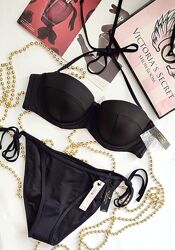 Чорний купальник бандо victoria&acutes secret 75c 70d xs s m l Victoria&acutes secret