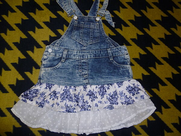 Сарафан джинсовий для дівчинки та шорти- комбез