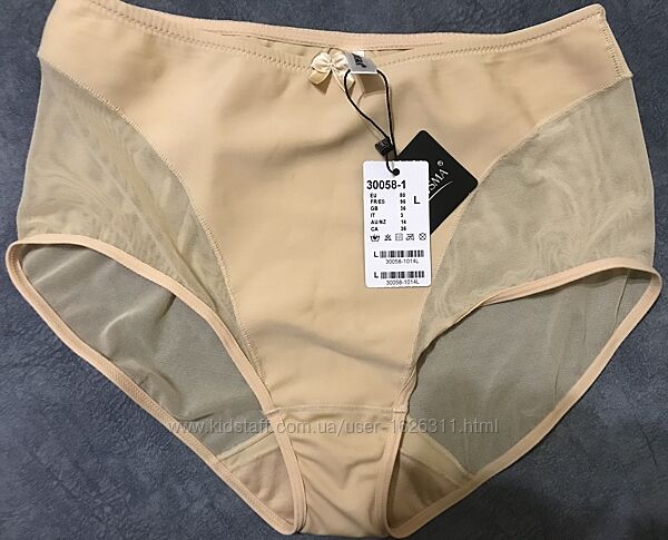 Нові жіночі трусики Acousma у розмірах L, колір бежевий 
