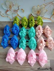 Яркие бантики для девочек в ассортименте