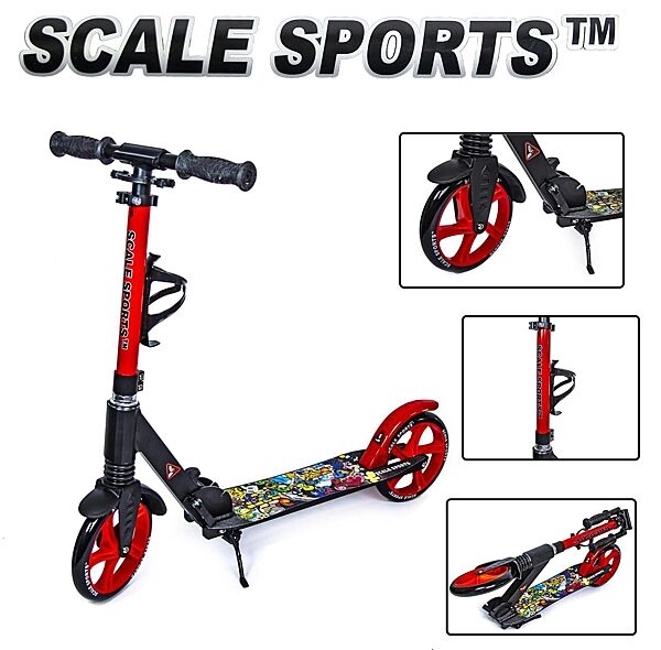 Самокат городской двухколёсный Scale Sports SS-15 складной, алюминиевый