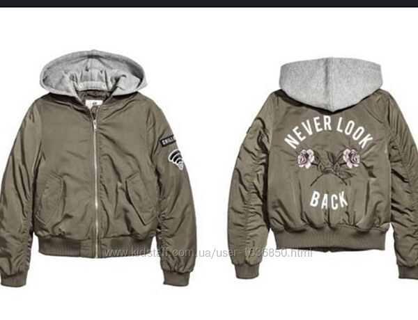 Бомбер для дівчинки H&M, зріст 152