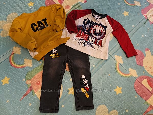 Комплект світшот, реглан і джинси 12-18 місяців