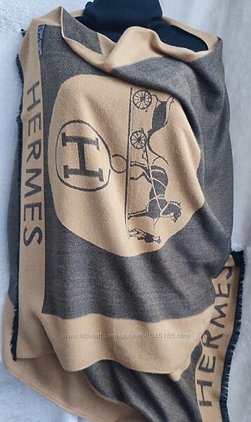 Шарф палантин Hermes кашемир