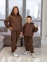 Теплий дитячий спортивний костюм на флісі для хлопчика дівчинки підлітка