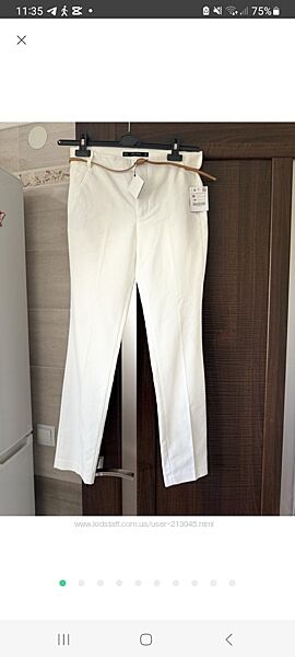 Ідеальні білі брючки Zara 