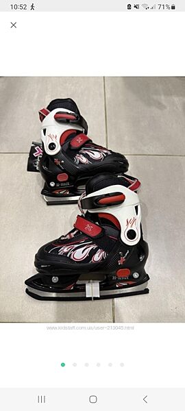 Льодові ковзани ex-10 Explore розсувні, розмір 32-35