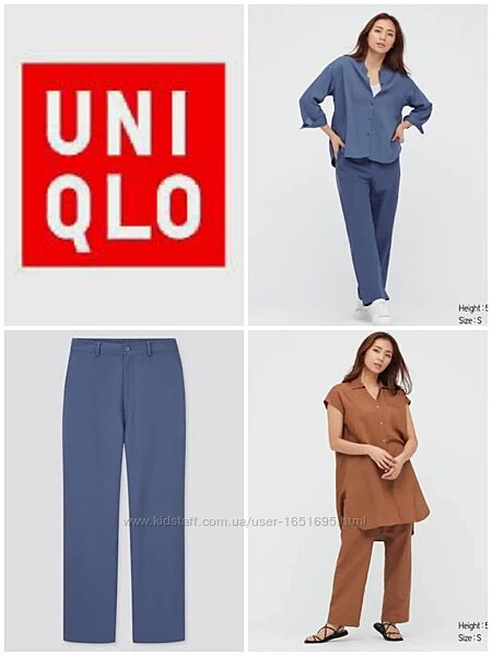 Штани Uniqlo із суміші льону.