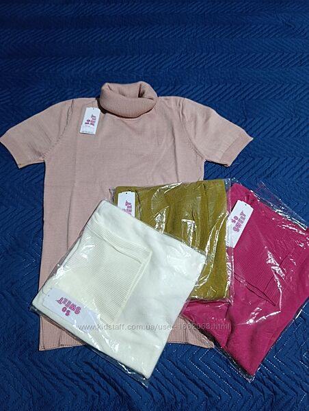 Американка, трикотажна футболка в кольорах, гольф без рукавів