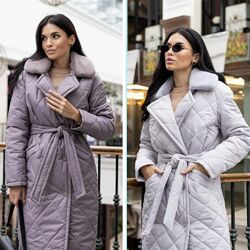 Пальто жіноче зимове зі знімним капюшоном. Розпродаж залишків