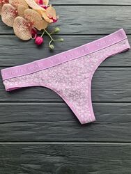 Трусики стрінги з лого вікторія сікрет victorias secret