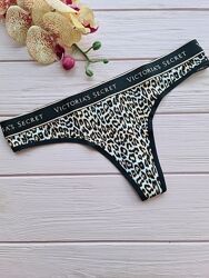 Трусики стрінги з лого вікторія сікрет victorias secret