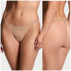 Трусики стрінги зі стразами камінням victorias secret