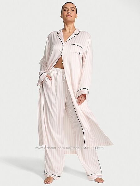 Піжама Комплект Victoria&acutes Secret Glazed Satin Flyaway Tunic Pajama Set
