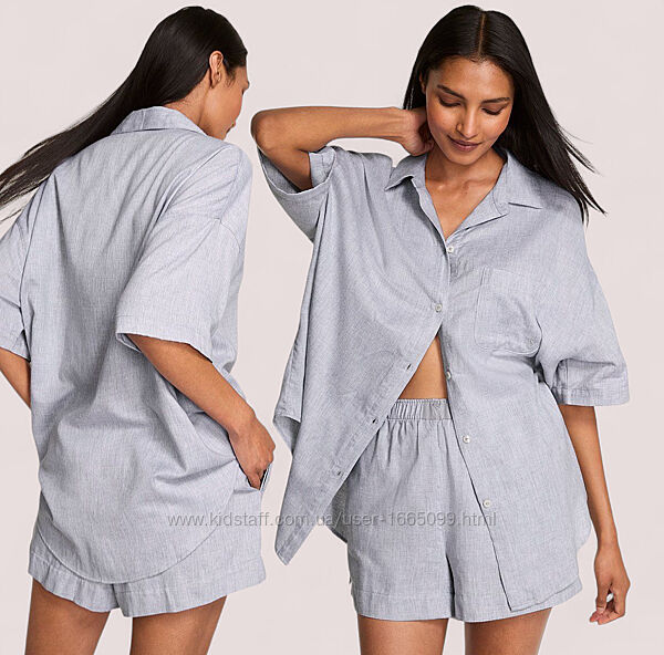 Короткий піжамний комплект з модалу та бавовни Victoria´s Secret