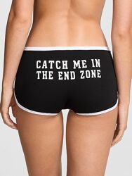 Трусики шортиками pink victorias secret cotton dorm boyshort panty