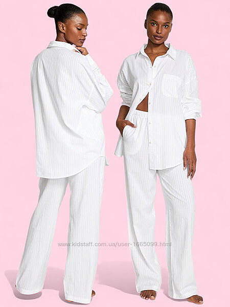 Піжама з вишуканим тканим смугастим візерунком Victoria´s Secret