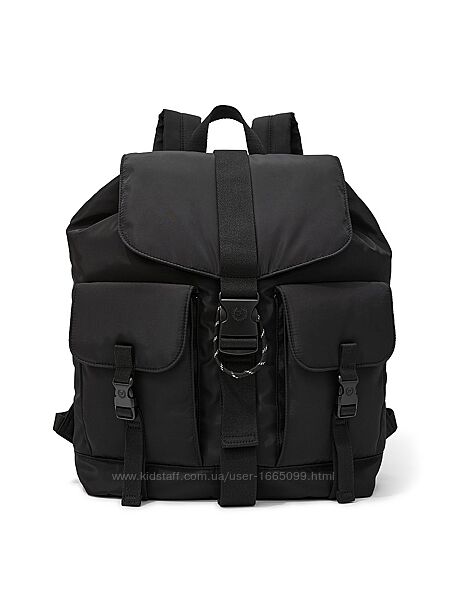 Нейлоновий чорний рюкзак Victorias Secret