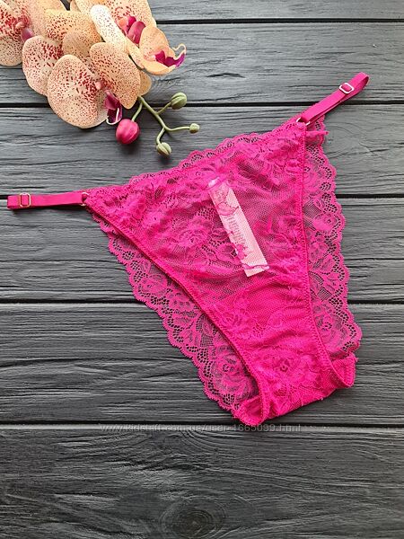 Трусики мереживні victorias secret преміум колекції