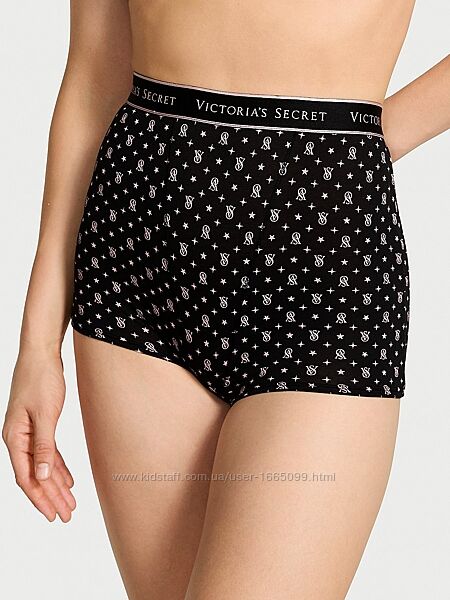 Трусики-шортики високої посадки victorias secret
