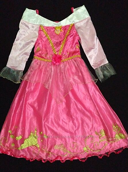 Карнавальное платье принцессы Авроры на девочку 7-8 лет