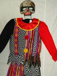 Карнавальный костюм злого клоуна шута Оно с маской на мальчика 9-10 лет на
