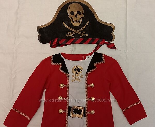 Карнавальный костюм пирата на мальчика 3-4года