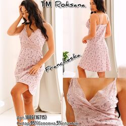 Жіноча нічна сорочка LILA з мереживом TM Roksana арт. 1886-16715