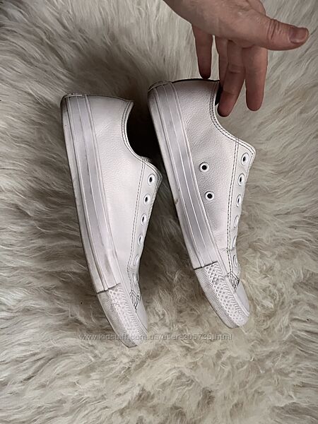 Кожаные кеды converse 