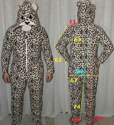 M&S слип кигуруми человечек пижама домашний костюм комбинезон ягуар