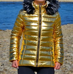 Супер модна золотиста курточка boohoo