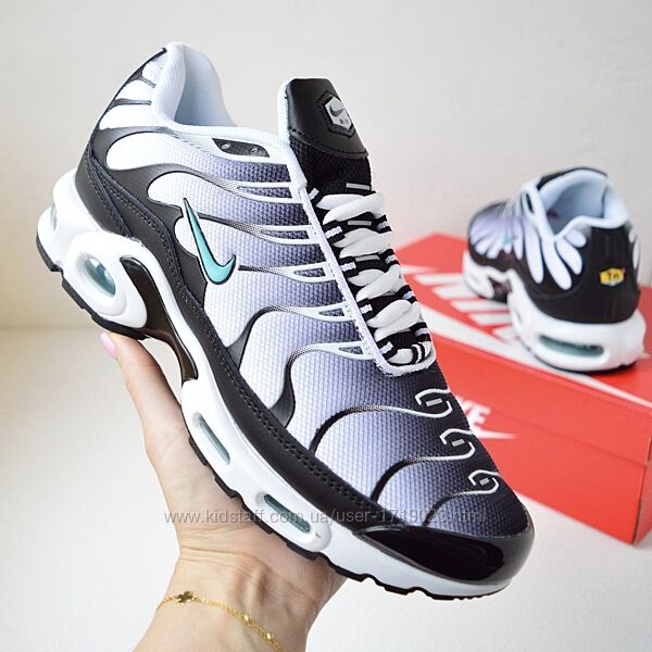 Nike Air Max Plus TN White black кросівки чоловічі найк аір макс аирмакс
