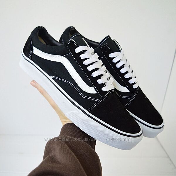 Vans Old School Black White кросівки чоловічі ванс кроссовки мужские