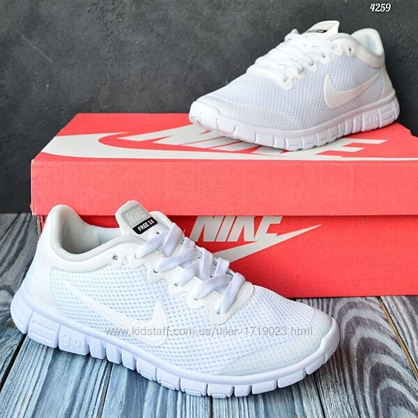 Nike Free Run 3.0 White кросівки жіночі найк кроссовки кросовки